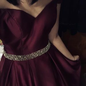 Betsy and Adam off shoulder dress